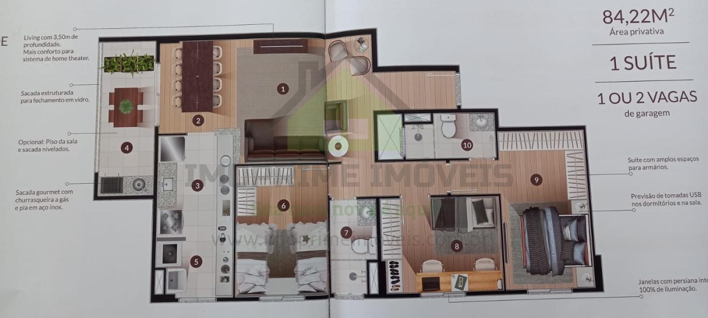 Apartamento, 3 quartos, 85 m² - Foto 2